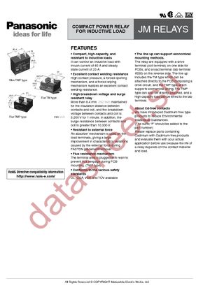 JM1AN-TMP-DC12V datasheet  